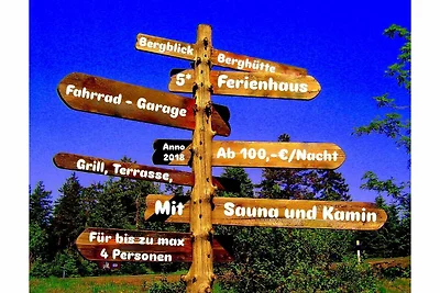 Blockhütte im Harz mit Sauna und Kamin