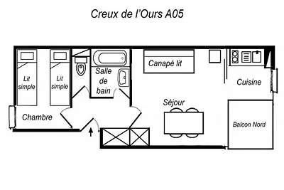 Appartamento a Laitelet vicino alle piste da...