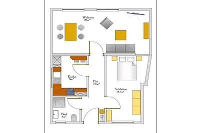 Ferienwohnung mit 1 Schlafzimmer