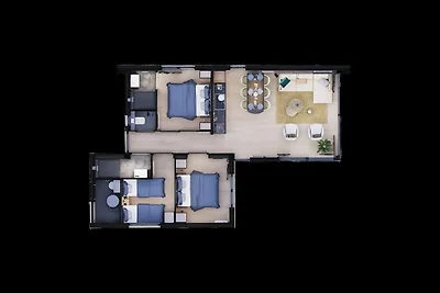 Workum 6-Personen-Strandresort-Ferienhaus