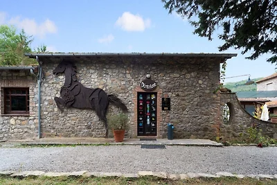 Attraente casa vacanze a Ficulle con sauna