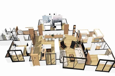 6 Zimmer, 12 Schlafplätze, Westausrichtung