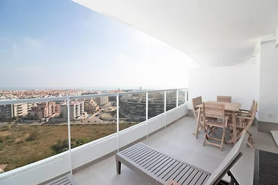 Appartement in Canet met uitzicht op zee en...