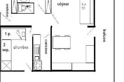Appartement in La Plagne met uitzicht op de...