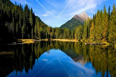 Ładny domek z balkonami