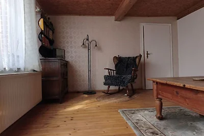 Rietgedekt huis vlakbij de Elbe