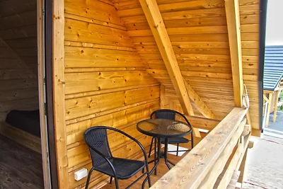 Ferienhaus mit Terrasse, in der Nähe des Sees