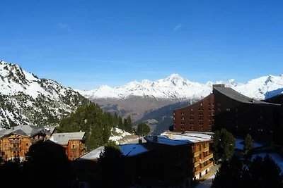 Apartment in Arc 2000 mit Blick auf den Mont...
