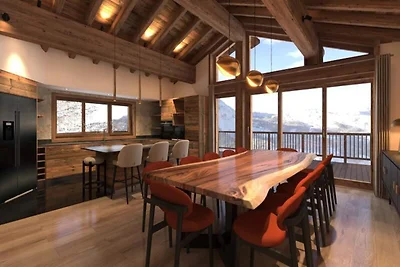 Chalet in Les Places met toegang tot de...