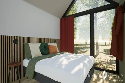 Gemütliche Hütte für 6 Personen am Angelteich