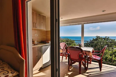 Beachfront Sunset Apartments Sutomore - Studi...