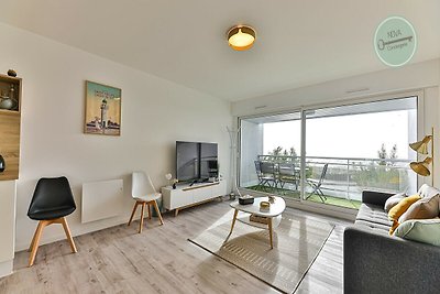 Appartement aan zee met balkon