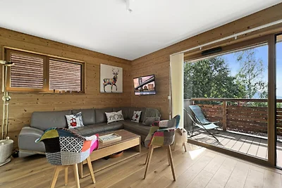 Apartment in Les Carroz mit Zugang zu den...