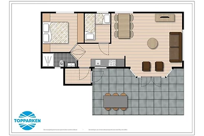 Verzorgd chalet met vaatwasser in Noordwijk