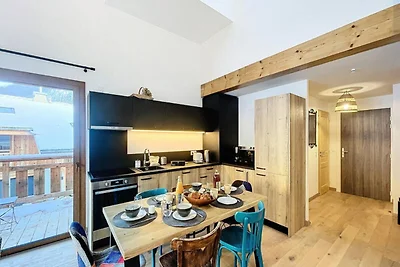 Apartment in Morzine mit Blick auf die Alpen