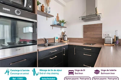 Appartement in Pornic met toegang tot verwarm...