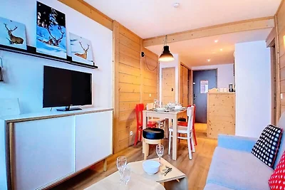 Wohnung in Les Menuires mit Bergblick