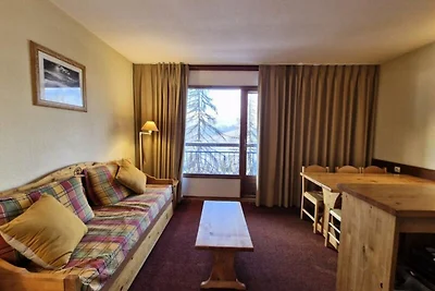 Apartment in Les Arcs mit Blick auf das Tal