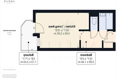 Monolocale per 4 persone