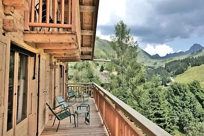 Chalet in Samance mit Blick auf das nordische...