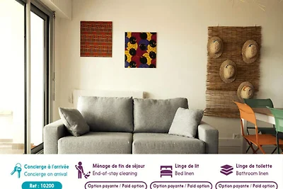 Apartment in Saint Gilles mit Meerblick