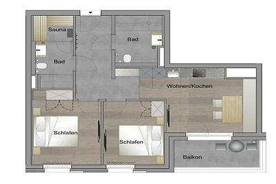 Prachtige lodge met balkon