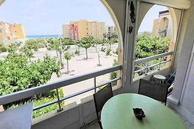 Wohnung in Frankreich mit Meerblick am Strand