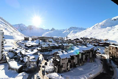 Apartment in Tignes mit Blick auf den...