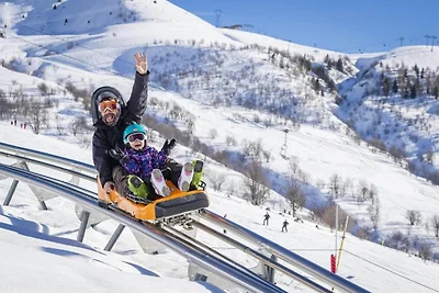 Ruime studio voor 4 personen, Allos