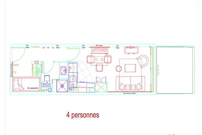 Studio für 4 Personen