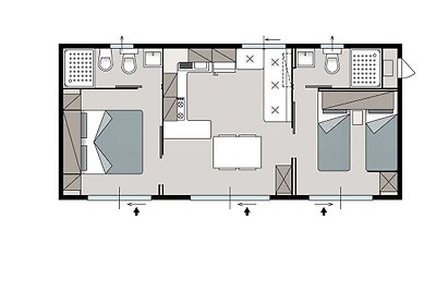 Mobilheim Adria neu im Caravanpark Strasko, N...