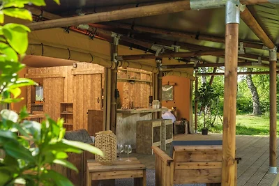 Charmantes Safari-Zelt für Familien-Glamping