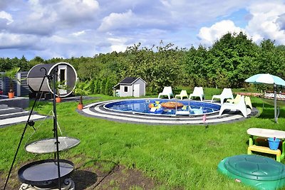 Ferienhaus mit Pool und Sauna, Choczewo-ehema...