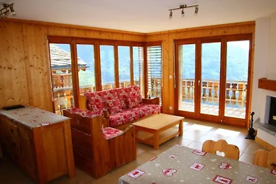 Gemütliche Wohnung mit Blick auf das Rhônetal