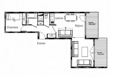 Wohnung in der Nähe der Gondelbahn Saint...