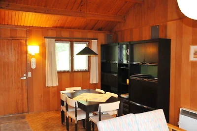 Gemütliches Ferienhaus mit Ofen in grüner...