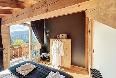 Chalet in Les Gets mit Blick auf das nordisch...