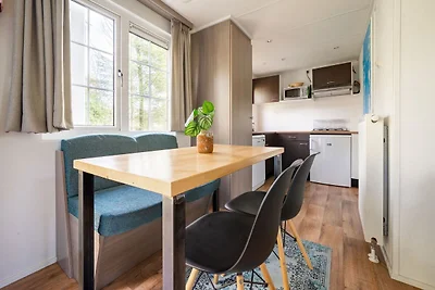 Knusse mobilhome bij Park De Veluwe