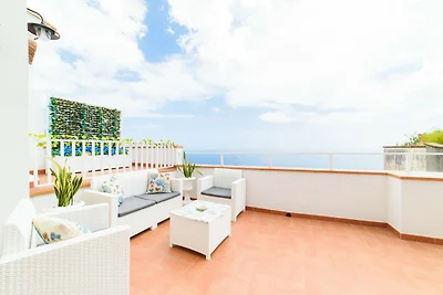 Ferienhaus Positano mit Meerblick Terrasse