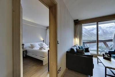 Apartment in Tignes mit Seeblick