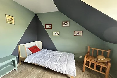 Gelijkvloers huis 200 m van het strand