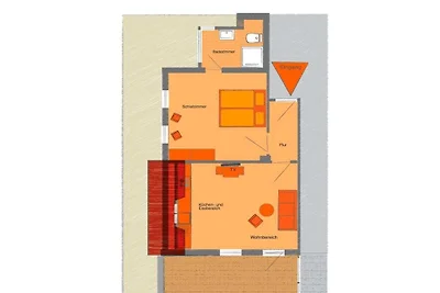 Ferienwohnung mit 1 Schlafzimmer