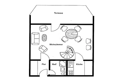 Holiday apartment with 2 bedrooms