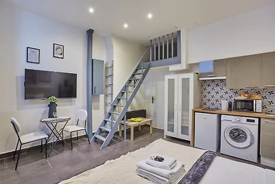 Ruime studio Centrum van Parijs/Montmartre