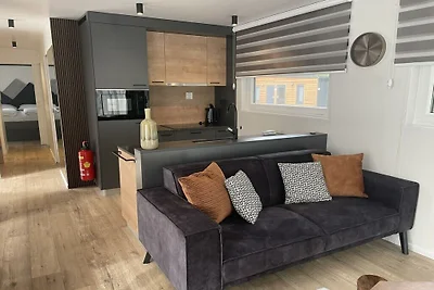 Casa de vacaciones en Presseggen con terraza.