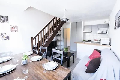 Duplex in Saint Lary mit Pyrenäenblick