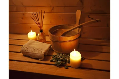 Blockhütte im Harz mit Sauna und Kamin