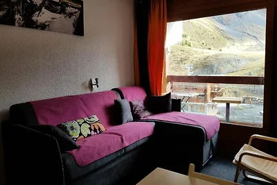 Apartment in Arc mit Blick auf die Skipiste