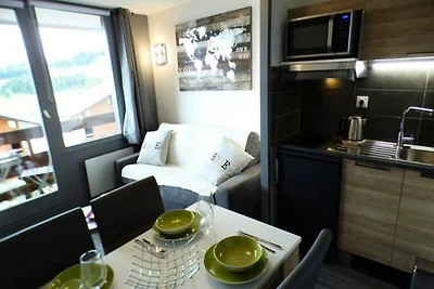 Apartment in Les Saisies mit Bergblick