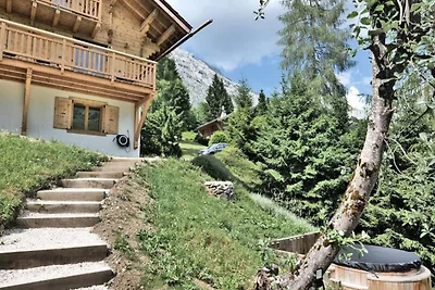 Chalet in Samance mit Blick auf das nordische...